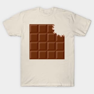 Chocolate Sweet Bar with a bite out of the corner T-Shirt